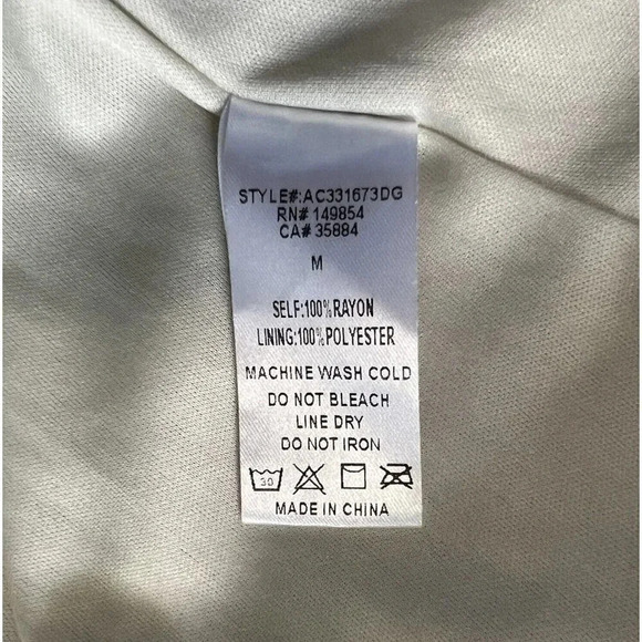 Sadie & Sage Medium Floral Cottagecore Lined Mini Dress Cream Tan Gold Soft - Picture 6 of 7